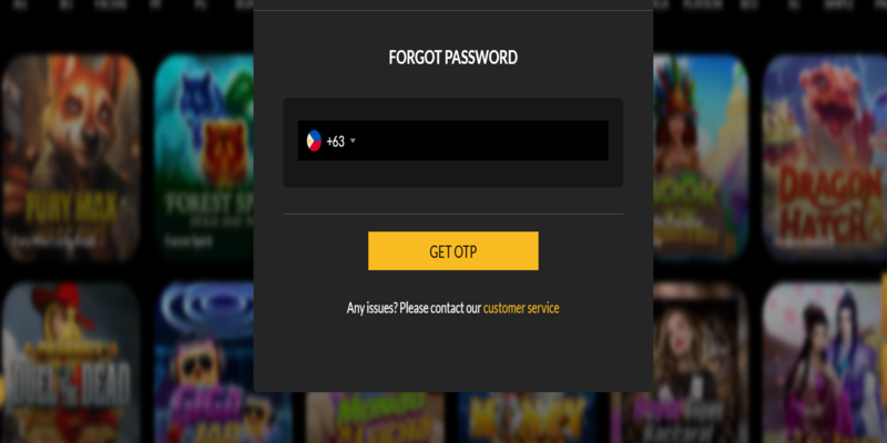 click to forgot password button to jolibet login